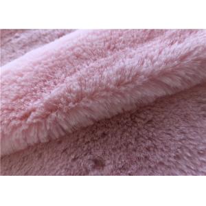300GSM Polyester Faux Rabbit Fur Fabric For Slipper Making