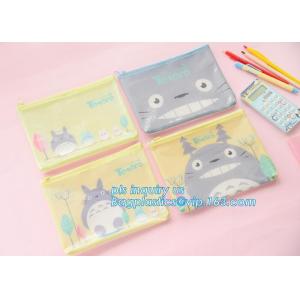 Multi-purpose 100% Cotton 12oz Canvas Zipper Pencil Bag Stationery Case bag,