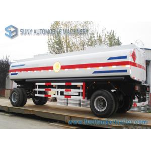 Mild Steel Q235 / Q345 18000L Mechanical / Pneumatic Tanker Trailers 2 Axle