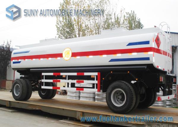 Quality Mild Steel Q235 / Q345 18000L Mechanical / Pneumatic Tanker Trailers 2 Axle wholesale