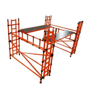 Cheap Orange Fiberglass Mobile Scaffolding Tower DIN4422 Standard for sale