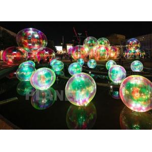 Custom Exhibition Decoration Water Floating PVC Reflective Light Sphere Mirror