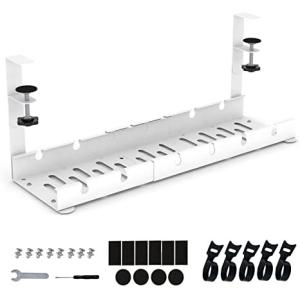 Wire Mesh Cable Tray for Desk Retractable and Perforated for Easy Cable