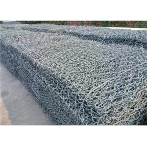 Flexible Hexagonal Gabion Box , Steel Mesh Gabions For Bank Control