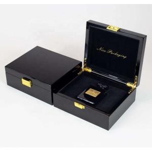 Luxury Square Wooden Gift Box For Cosmetics Perfume With Matt Lamination