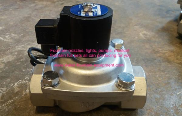 Quality SS304 IP68 Two Ways Solenoid Valve Water Fountain Accessories DC24V wholesale