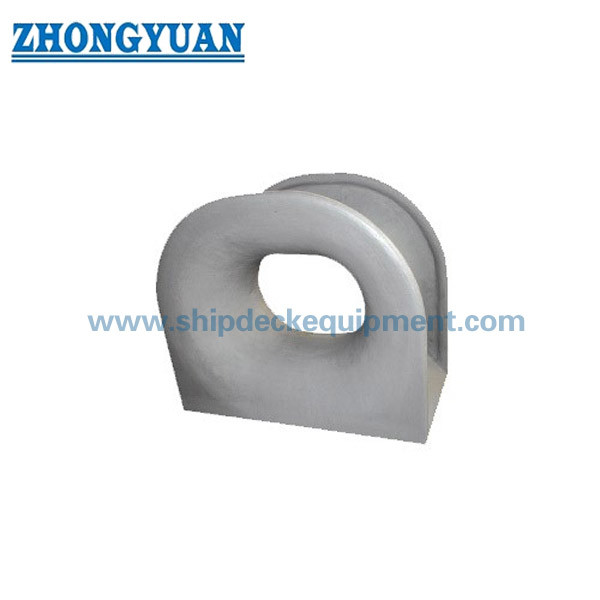 Quality DIN 81915 Type C Casting  Steel Deck Mounted Mooring Chock Ship Towing Equipment wholesale