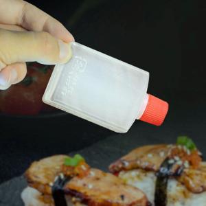 Leakproof Small Plastic Square Squeezy vinegar Sushi Sauce Bottle 15ml 23ml