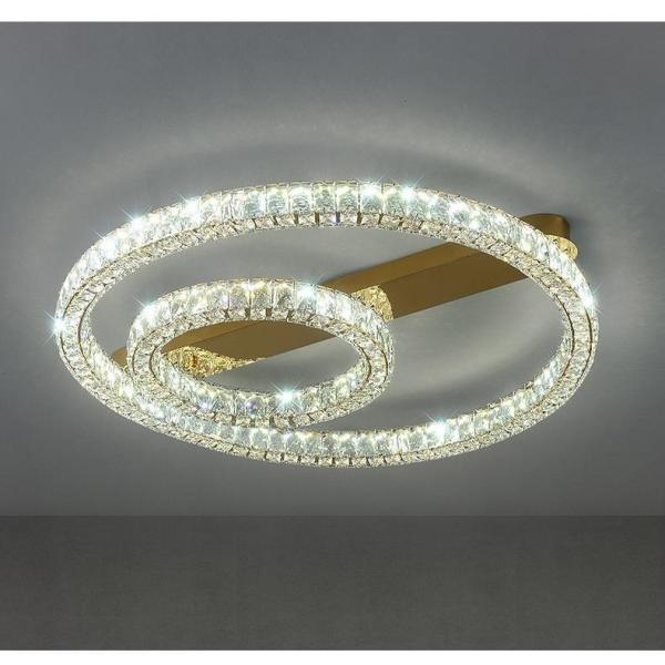 Luxury Ring Ceiling Lamp Modern Bedroom Living Room Crystal Ceiling Lamp(WH-CA-100)