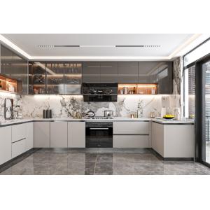 Modern Kitchen Cabinet Set with Pantry - Customizable Colors & Materials