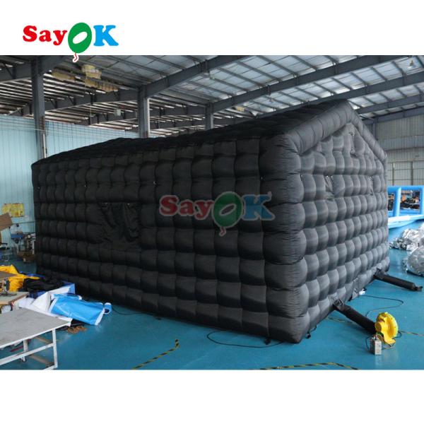 Portable LED Disco Lighting Mobile Night Club Tent Inflatable Cube Party Tent