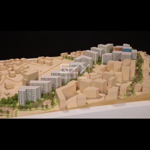 1:500 Scale Maple Wood Architectural Scale Model with 25-Day Lead Time for Urban
