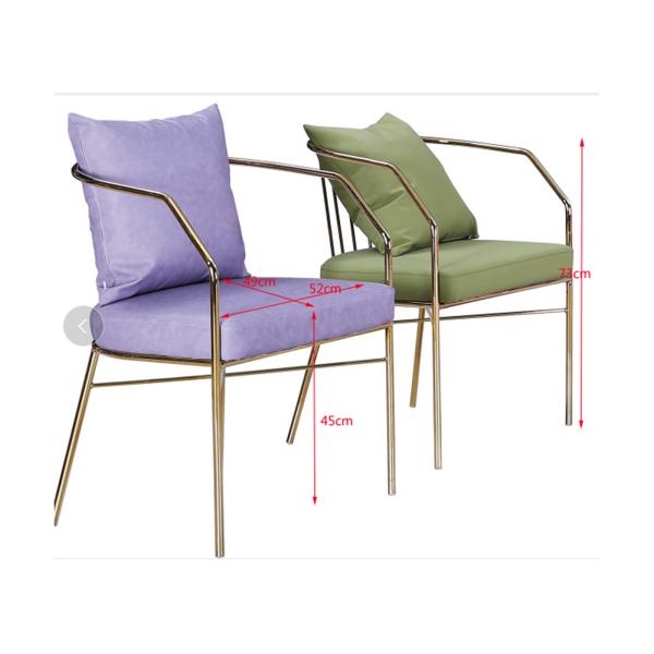 Quality No Deformation 73cm 52cm Faux Leather Dining Chairs wholesale