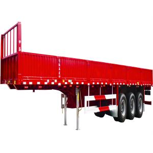 CIMC New 3 or 4 axles high fence for cattle livestock animals food grain 60 tons fence Stake cargo semi trailer truck