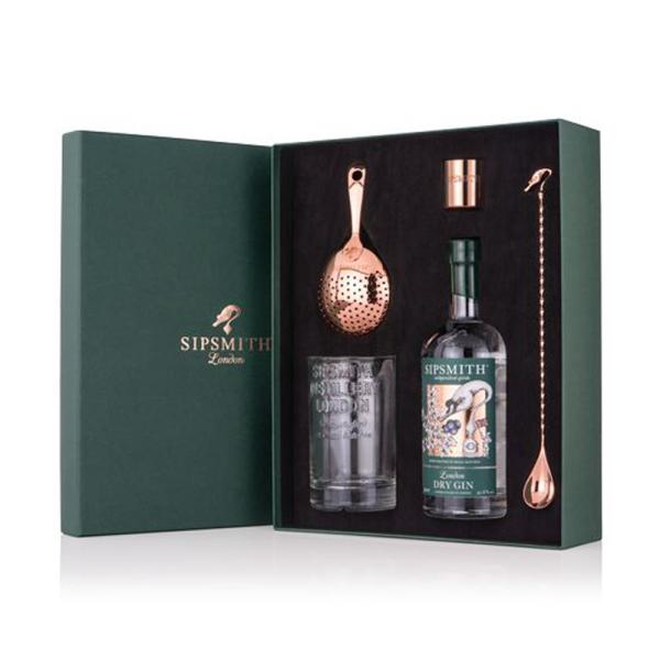 Custom Luxury Gin Wine Bottle And Glasses Gift Box Packaging