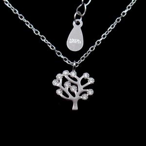 China Pure Silver New Jewellery Design Special Tree Shape Birthday Present Necklace on sale