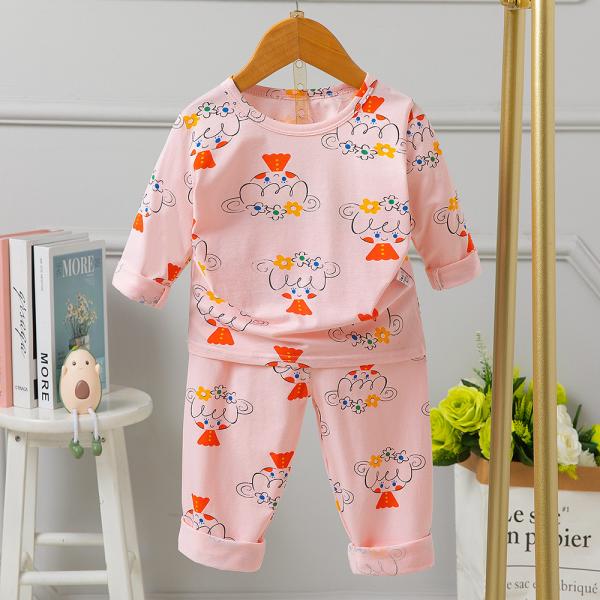 Children Full Sleeve Pyjama Set / Cotton Pj Set 80cm 90cm 100cm Height with