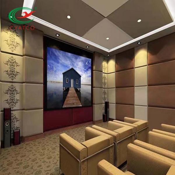 Flameproof Durable Wrapping Acoustic Panels , Multipurpose Fabric Wall Acoustics