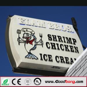 China acrylic vacuum forming 3d lighting waterproof led outdoor scrolling light box on sale