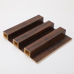 Nano PVC Wood Effect Indoor Fluted Wall Panel for Moisture-Proof Interior