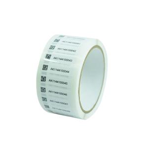 Custom QR Code PVC Permanent Adhesive Seal Label Stickers With Logo And Shape