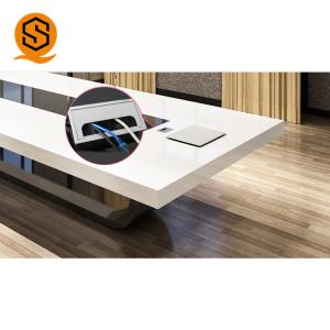 Solid Surface Long Conference Room Table with 100% Repairable