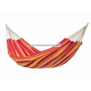 Cheap Outdoor Quick Dry Heavy Duty South American Hammock Ocean Replacement Orange Yellow Stripe for sale