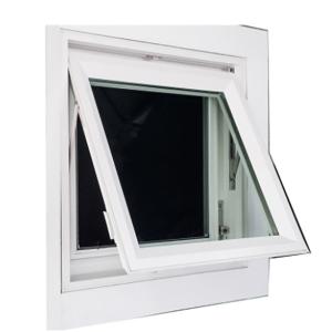 Black and White Double Glazed Aluminum Alloy Awning Windows with 8-Way Seal
