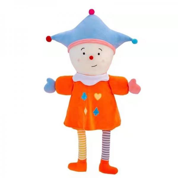 Quality 35cm Clown Plush Doll Plush Toys Pacify Circus Clown Doll 100% PP Cotton wholesale