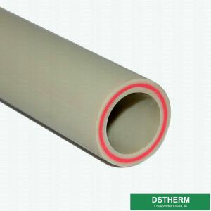 Polypropylene White Plastic Water Pipe , Glass Fiber Insulation Ppr Plastic Pipe