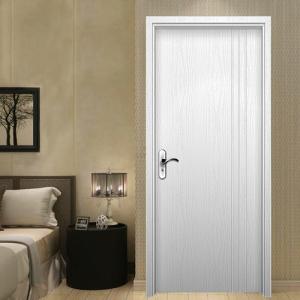 Customization Solid Wood Panel Door , WPC Flush Interior Patio Doors