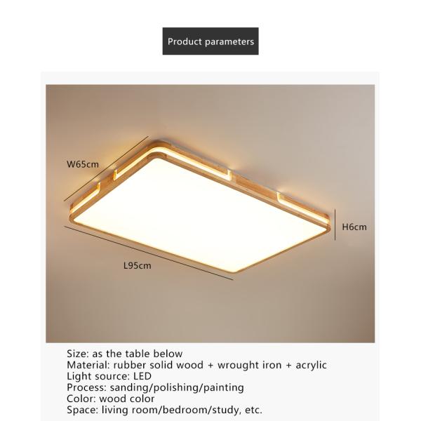 Wood Led Ceiling Lights For Living Room Bedroom Kitchen Ceiling Lamp(WH-WA-59)