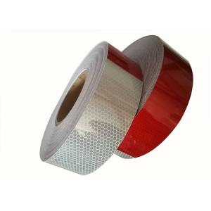 6 Inch*6 Inch Red White Reflective Conspicuity Tape Placement For Vehicles Use