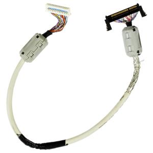 Cheap LCD Panel 40 Pin LVDS Cable Manufactured with Customized Connector Color and Wire Harness for sale
