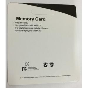 16GB Memory Card Bulk Package PP / Plastic Material Normal Size With Free Sample