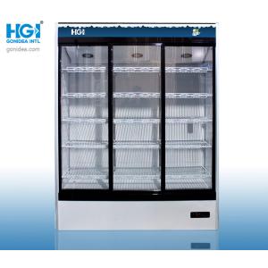1100L Upright Showcase Cooler Vertical Glass 3 Sliding Door Fridge Manual