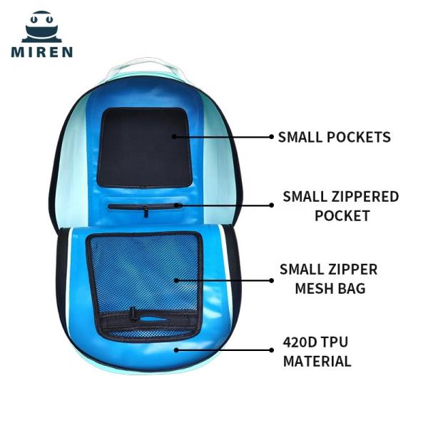 Waterproof 25l Dry Bag Backpack TPU 1680D Material For Floating Canoeing