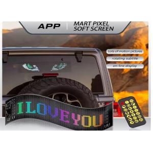 Programmable DIY Scrolling Text 5V USB Wireless Control RGB Flexible LED Car