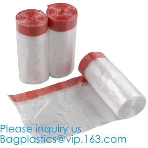 Compostable Corn Drawstring Trash Bags In Dispenser Box, Customized Biodegradabl