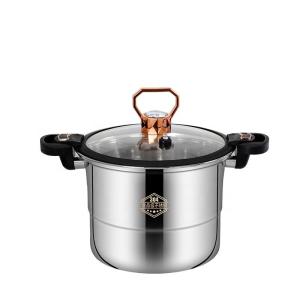 Custom Logo 5L Double Layer Pressure Cooker Stainless Steel With Handle