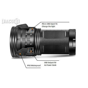 3xCREE XML T6 Led Hunting Flashlight , Rechargeable Power Bank Flashlight 30