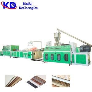 Cheap Integrated PVC Panel Production Line Fireproof  Wall Panel Production Line 300-400kg/Hr for sale