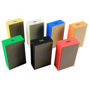 55*90mm Electroplated Diamond Hand Polishing Pads For Concrete