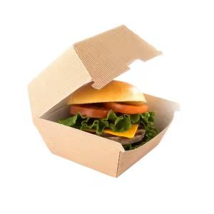 Custom Eco-Friendly Food Snack Burger Packaging Box One-Step Takeaway for Fast