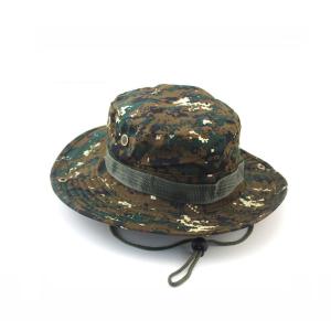 100% Cotton Fisherman Bucket Hat With Strings Plain Pattern Quick Dry