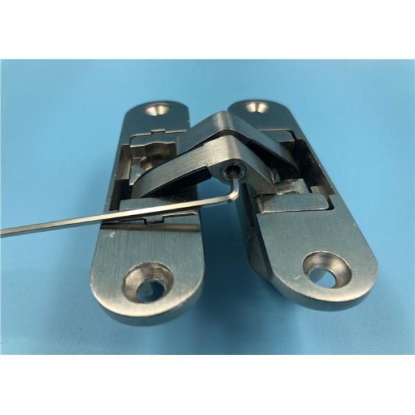 Right Open Adjustable Concealed Hinges Zinc Alloy 180 Degree 35mm Thickness