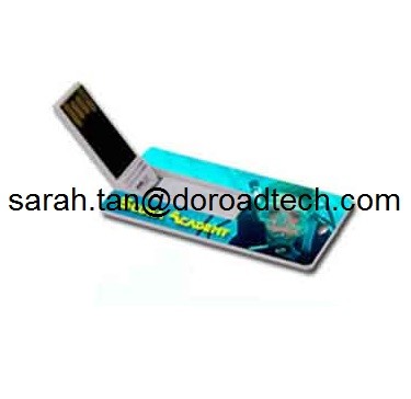 High Quality True Capacity Plastic Mini Bank Card USB Pen Drive with Customized