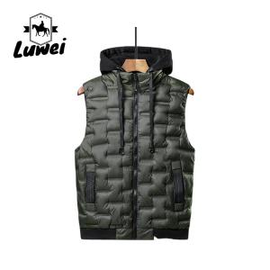 Customs Logo Windproof Lightweight Quilted Puffer Utility Gilet Mens Vest Men's