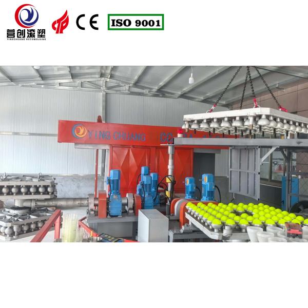 Quality LLDPE Pickleball Bi Axial Rotomoulding Machine With 62KW Power And Automatic Control wholesale
