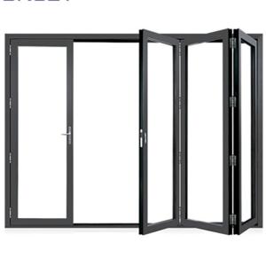 10 Sealing Layers Modern Style Bi Folding Door for Standardized Production Needs